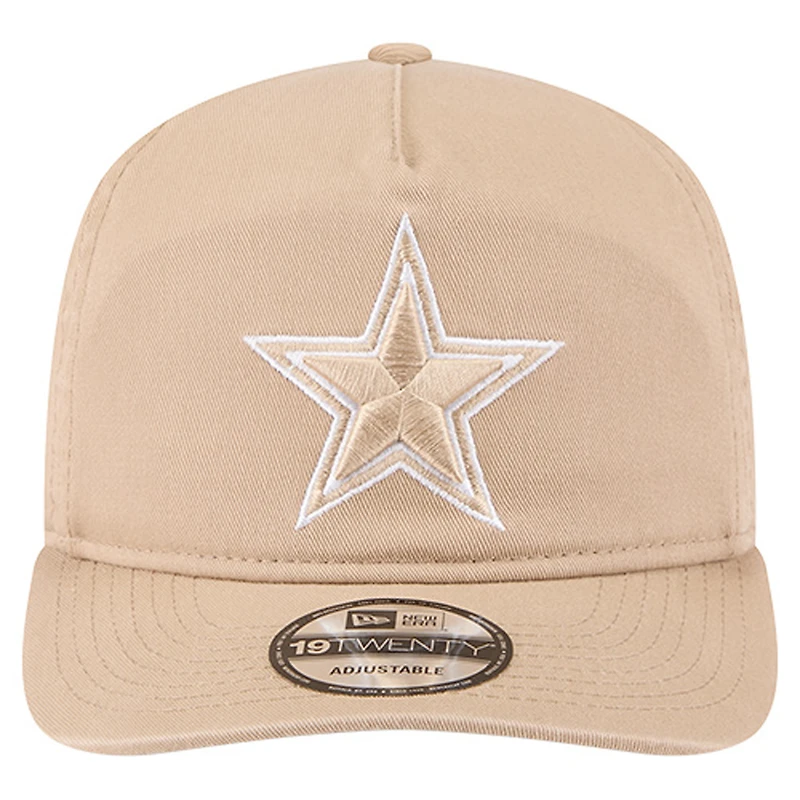 Men's New Era Tan Dallas Cowboys 19TWENTY Adjustable Hat