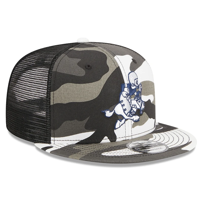 Men's New Era Urban Camo Dallas Cowboys 9FIFTY Trucker Snapback Hat