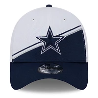 Men's New Era  White/Navy Dallas Cowboys 2023 Sideline 39THIRTY Flex Hat
