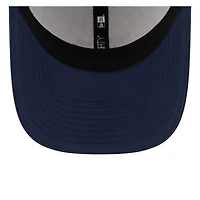 Casquette New Era 39THIRTY Flex blanche/bleu marine pour homme, camp d'entraînement NFL 2025 des Cowboys de Dallas