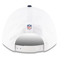 Casquette ajustable New Era 9FORTY pour homme, blanche/bleu marine