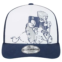 Men's New Era White/Navy Dallas Cowboys Distressed 9FIFTY A-Frame Snapback Hat