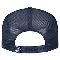 Casquette à visière plate à visière plate New Era 9FIFTY A-Frame pour homme, blanche/bleue marine, des Cowboys de Dallas