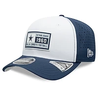 Men's New Era White/Navy Dallas Cowboys Established Patch 9SEVENTY Adjustable Hat