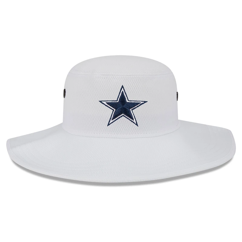 Chapeau Bob New Era Dallas Cowboys 2023 NFL Training Camp Panama pour homme, blanc