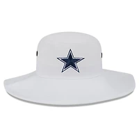 Chapeau Bob New Era Dallas Cowboys 2023 NFL Training Camp Panama pour homme, blanc