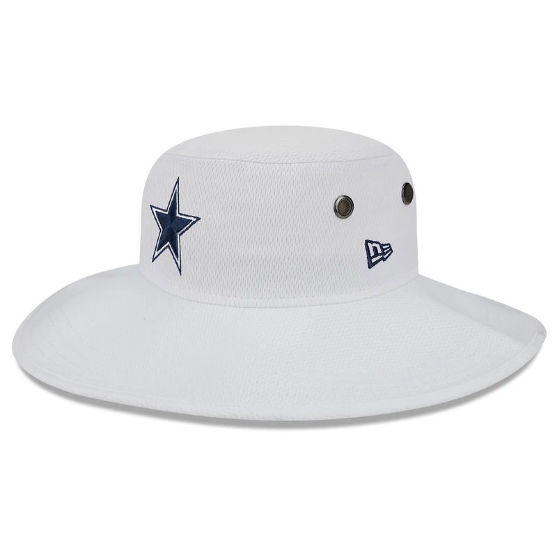 Chapeau Bob New Era Dallas Cowboys 2023 NFL Training Camp Panama pour homme, blanc