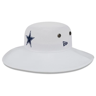Chapeau Bob New Era Dallas Cowboys 2023 NFL Training Camp Panama pour homme, blanc