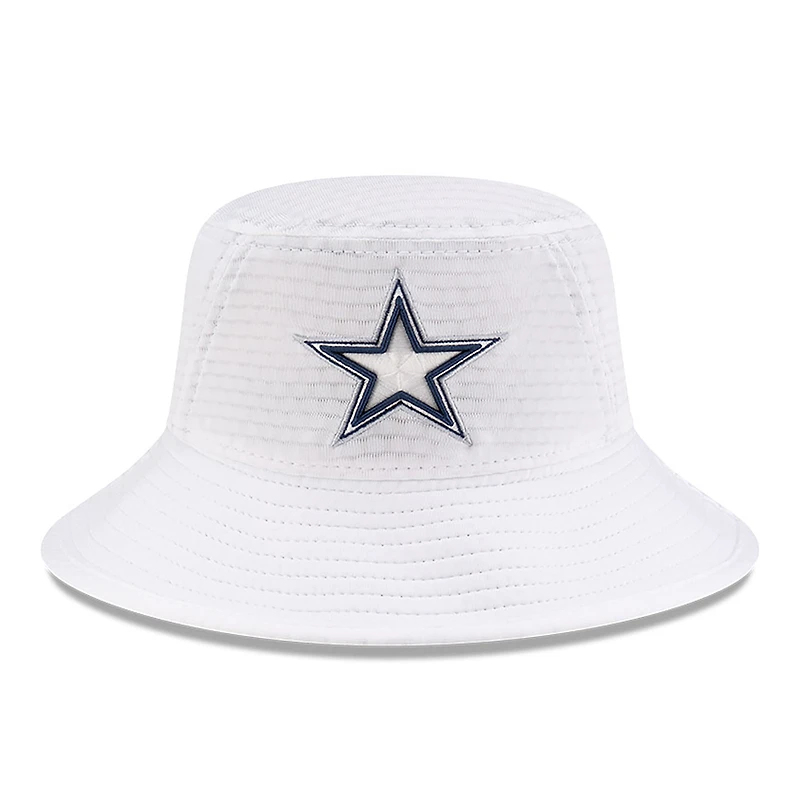 Bob extensible New Era pour hommes des Dallas Cowboys 2024 NFL Training Camp blanc