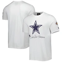 T-shirt New Era Dallas Cowboys 5x Super Bowl Champions blanc pour homme