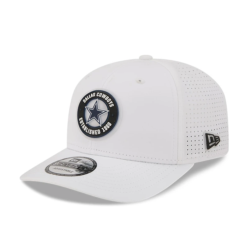 Casquette ajustable New Era blanche Dallas Cowboys COOLERA 9SEVENTY pour homme
