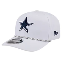 Casquette ajustable New Era blanche Dallas Cowboys Gameday Multi Rope 9SEVENTY pour homme