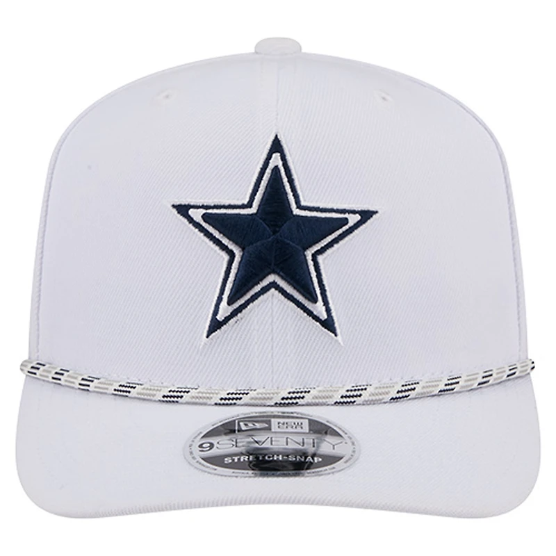 Casquette ajustable New Era blanche Dallas Cowboys Gameday Multi Rope 9SEVENTY pour homme