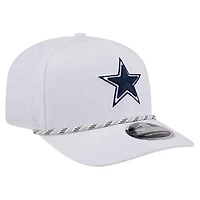 Casquette ajustable New Era blanche Dallas Cowboys Gameday Multi Rope 9SEVENTY pour homme