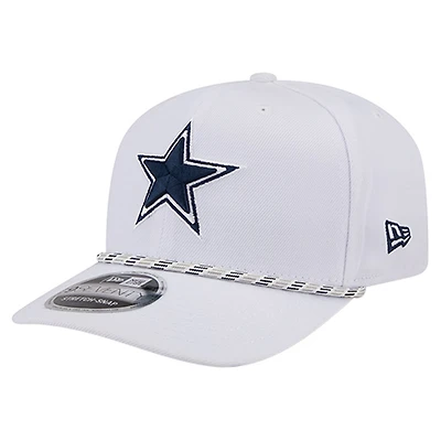 Men's New Era White Dallas Cowboys Gameday Multi Rope 9SEVENTY Adjustable Hat