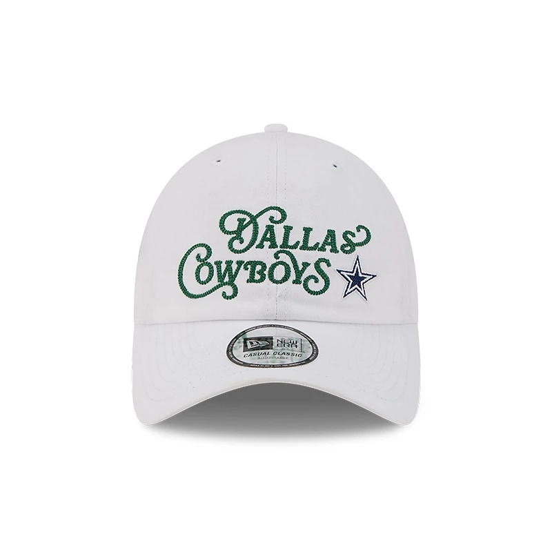 Men's New Era White Dallas Cowboys Golf Course Casual Classic Adjustable Hat