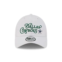 Men's New Era White Dallas Cowboys Golf Course Casual Classic Adjustable Hat