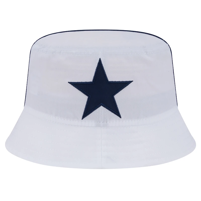 Chapeau bob blanc Dallas Cowboys New Era pour homme