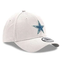 Casquette flexible 39THIRTY avec logo des Dallas Cowboys New Era pour hommes, blanche
