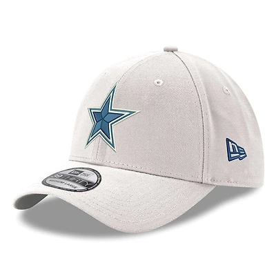 Casquette flexible 39THIRTY avec logo des Dallas Cowboys New Era pour hommes, blanche