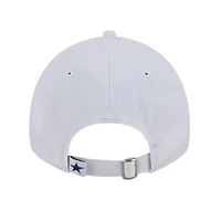Casquette ajustable New Era Dallas Cowboys Main 9TWENTY blanche pour homme