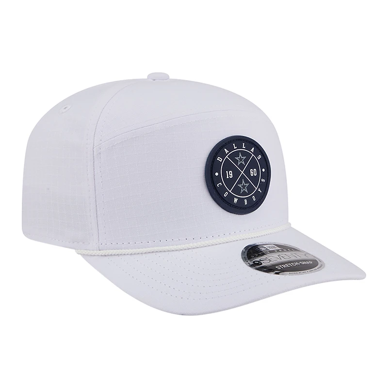 Casquette New Era blanche Dallas Cowboys Quick Strike Split Panel 9SEVENTY pour homme