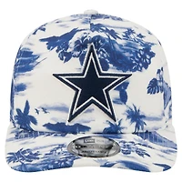 Casquette ajustable New Era blanche Dallas Cowboys Tropics 19TWENTY pour homme