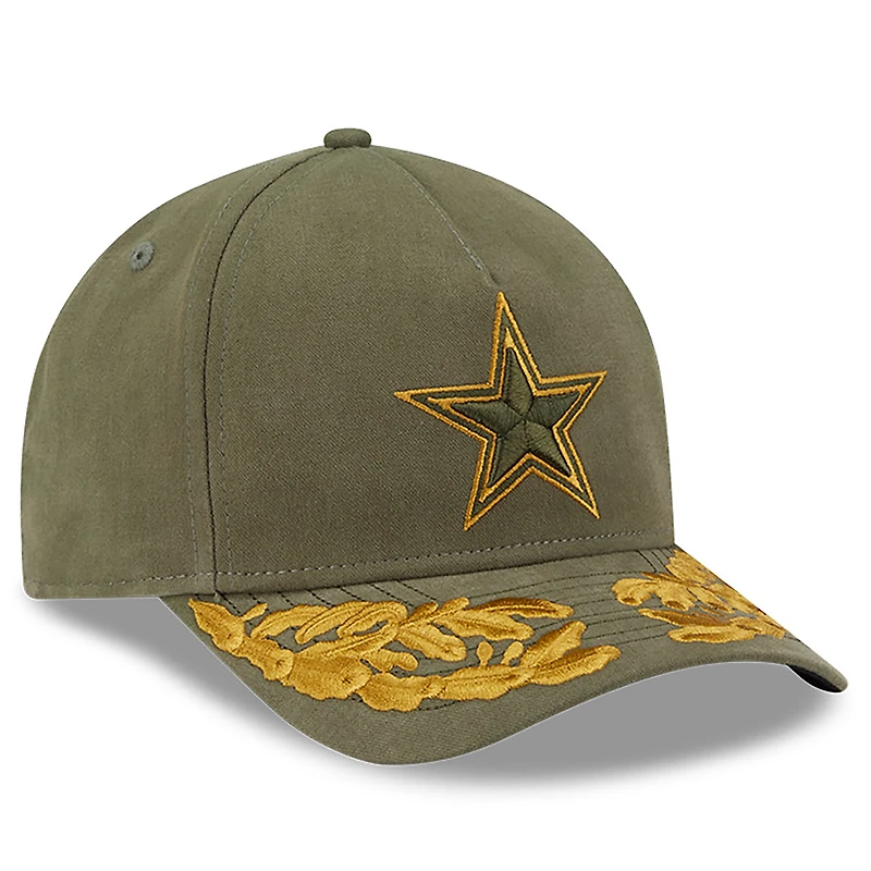 Men's New Era x Alpha Industries Olive Dallas Cowboys A-Frame 9FORTY Adjustable Hat