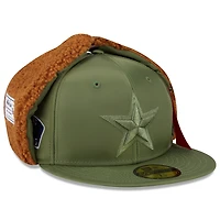 Men's New Era x Alpha Industries  Olive Dallas Cowboys Dog Ears 59FIFTY Fitted Hat