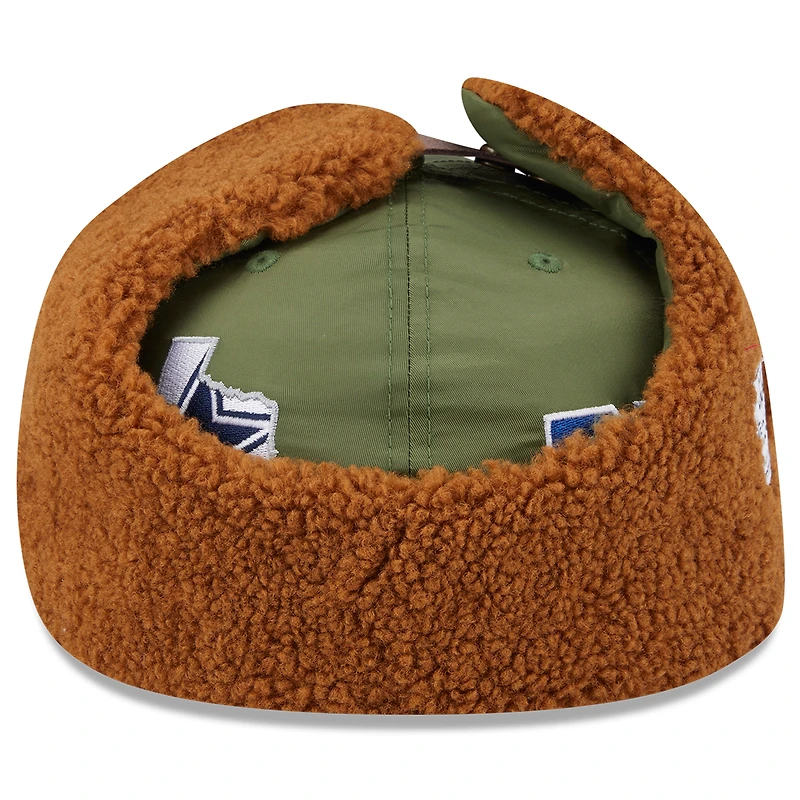Men's New Era x Alpha Industries Olive Dallas Cowboys Dog Ears 59FIFTY Fitted Hat