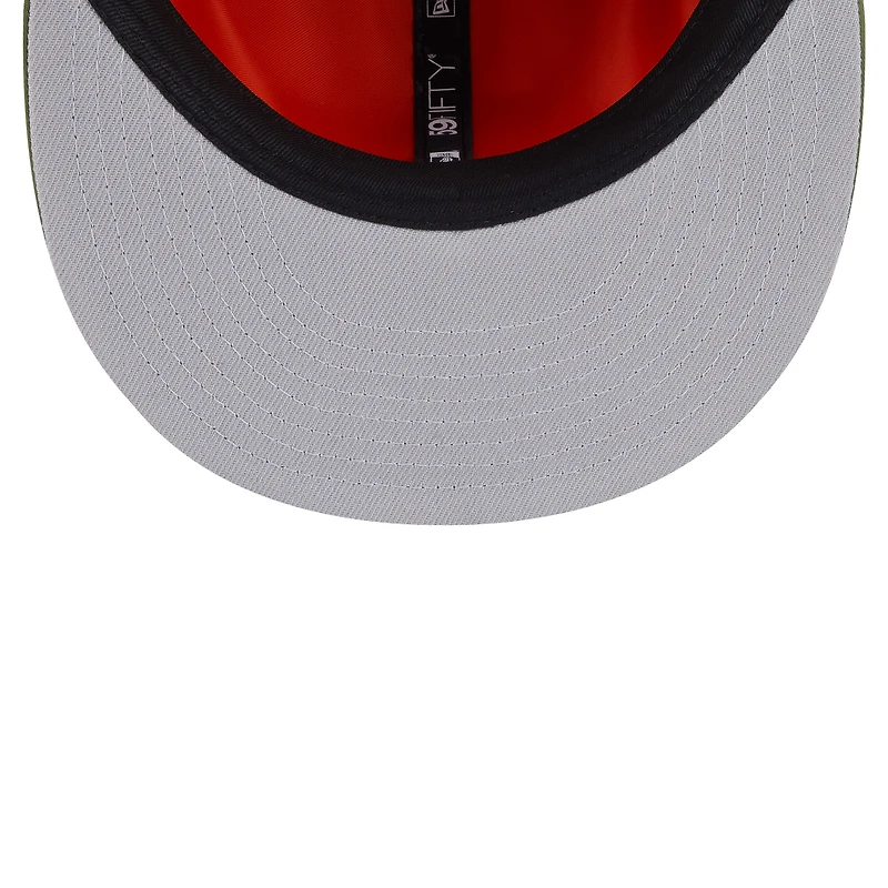 Men's New Era x Alpha Industries Olive Dallas Cowboys Dog Ears 59FIFTY Fitted Hat