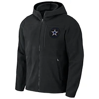 Collection NFL x Darius Rucker pour hommes par Fanatics Sweat à capuche entièrement zippé en sherpa noir Dallas Cowboys