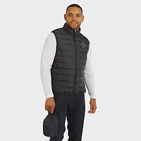Men's NFL x Darius Rucker Collection by Fanatics Gray Dallas Cowboys Packable Full-Zip Vest with Travel Bag