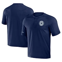 Men's NFL x Darius Rucker Collection by Fanatics Navy Dallas Cowboys Washed Raglan Henley T-Shirt