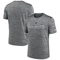 T-shirt Nike Anthracite Dallas Cowboys Blitz Velocity Modern Performance pour homme