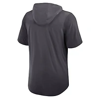 Men's Nike Anthracite Dallas Cowboys Tri-Blend Performance Hoodie T-Shirt