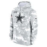 Men's Nike Arctic Camo Dallas Cowboys 2024 Salute To Service Big & Tall Club Fleece Pullover Hoodie