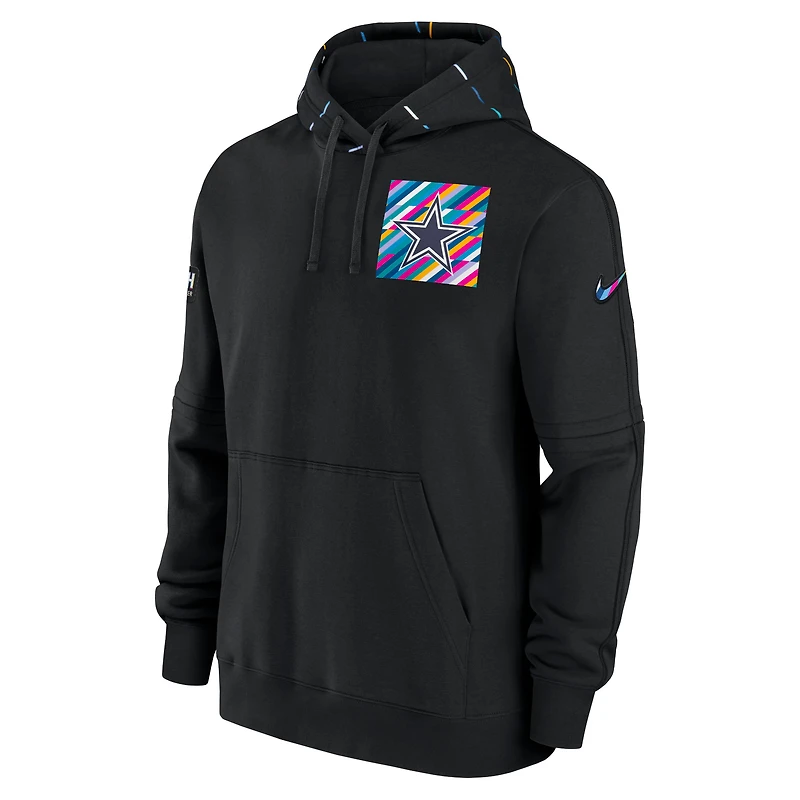 Men's Nike Black Dallas Cowboys NFL Crucial Catch Club Pullover Hoodie