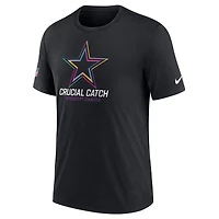T-shirt Nike noir Dallas Cowboys 2024 NFL Crucial Catch pour homme