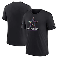 T-shirt Nike noir Dallas Cowboys 2024 NFL Crucial Catch pour homme