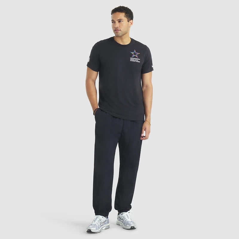 T-shirt Nike noir Dallas Cowboys 2025 Crucial Catch Tri-Blend Dri-FIT pour homme