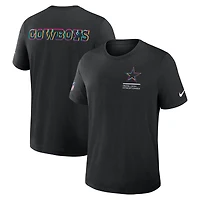 Men's Nike Black Dallas Cowboys Tall 2025 NFL Crucial Catch Tri-Blend Dri-FIT T-Shirt