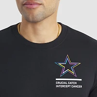Men's Nike Black Dallas Cowboys Tall 2025 NFL Crucial Catch Tri-Blend Dri-FIT T-Shirt