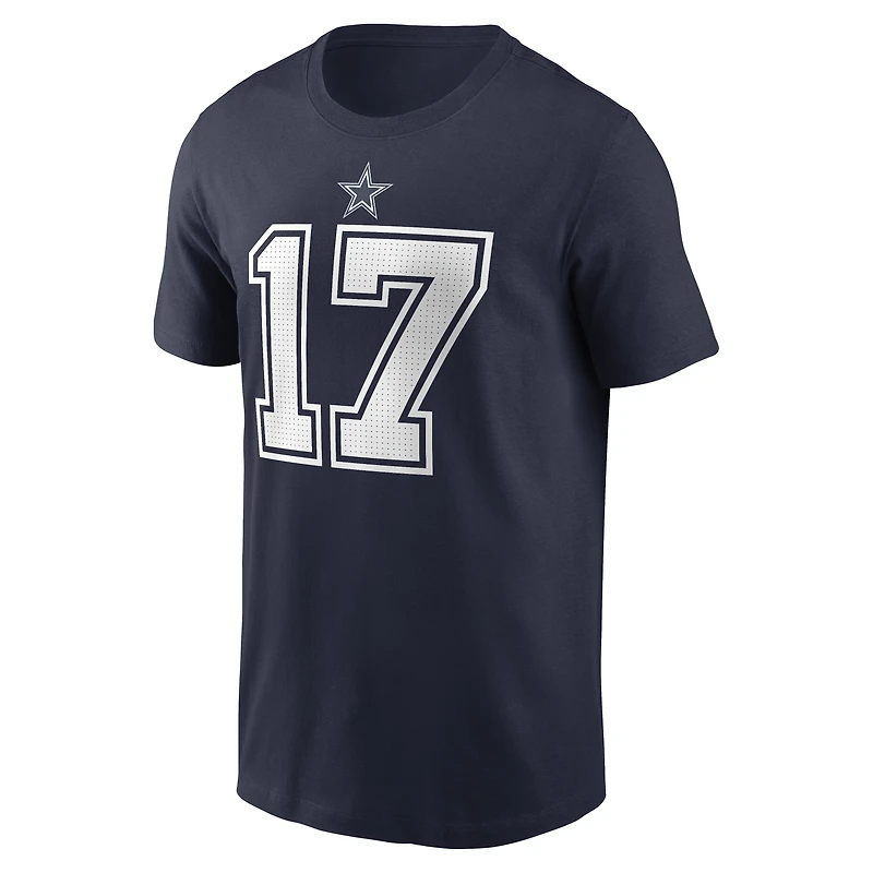 Men's Nike Brandon Aubrey Navy Dallas Cowboys Name & Number T-Shirt