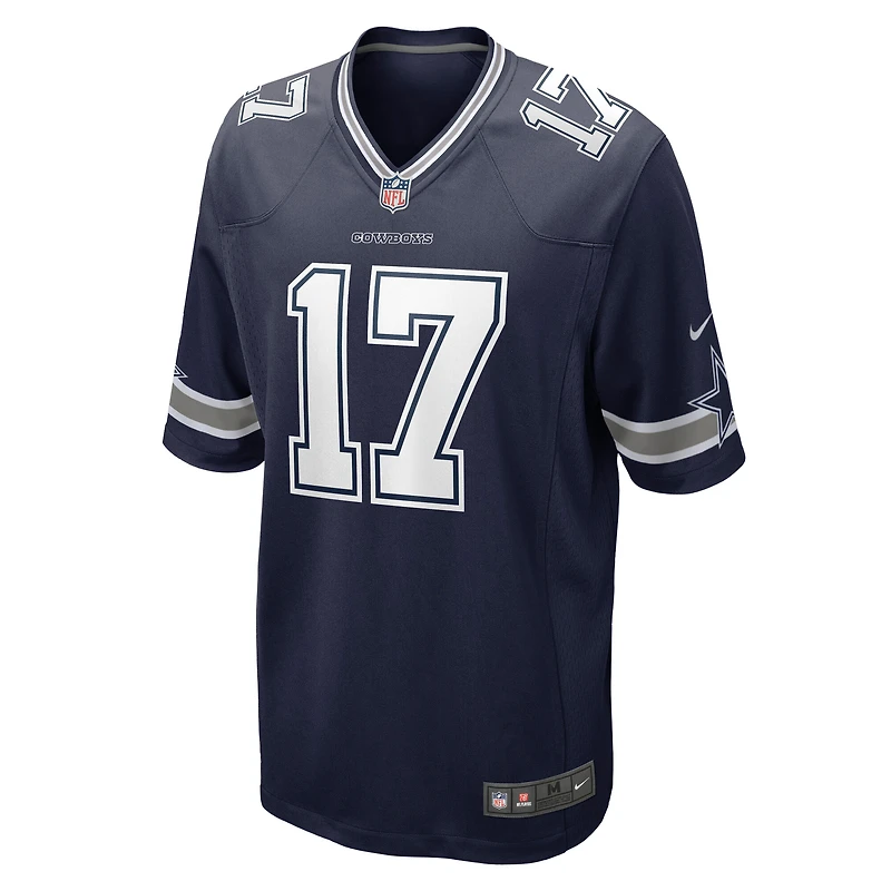 Maillot de match Nike Brandon Aubrey bleu marine des Cowboys Dallas pour homme