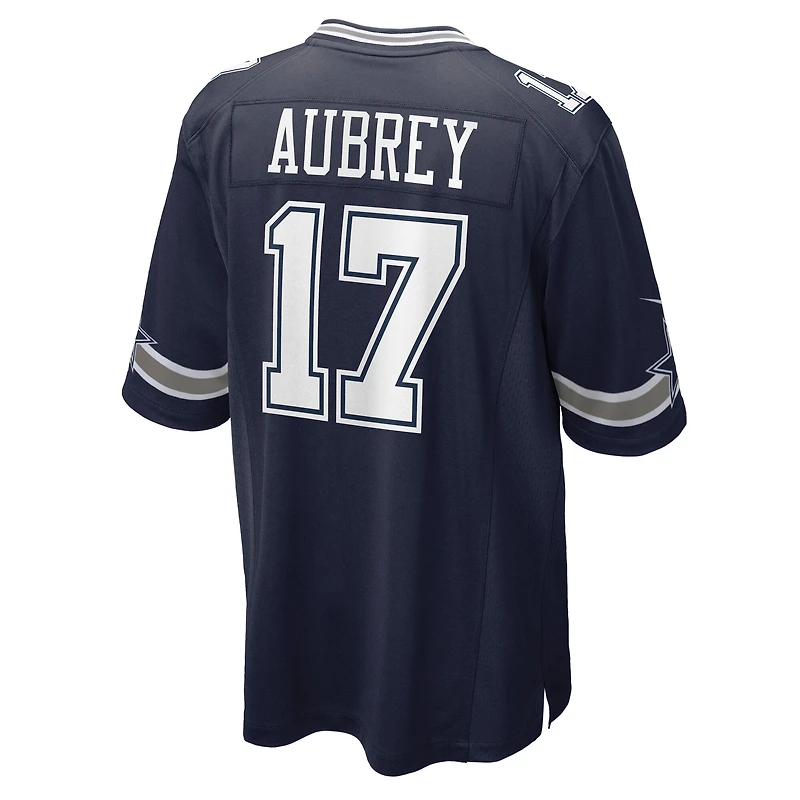 Men's Nike Brandon Aubrey Navy Dallas Cowboys Team Game Jersey