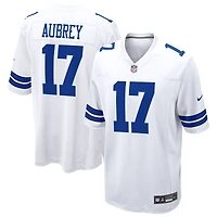 Maillot de match Nike Brandon Aubrey blanc des Cowboys Dallas pour homme