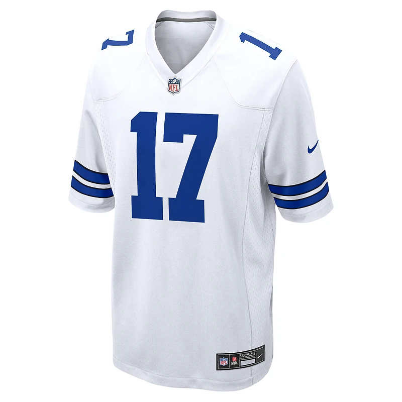 Maillot de match Nike Brandon Aubrey blanc des Cowboys Dallas pour homme