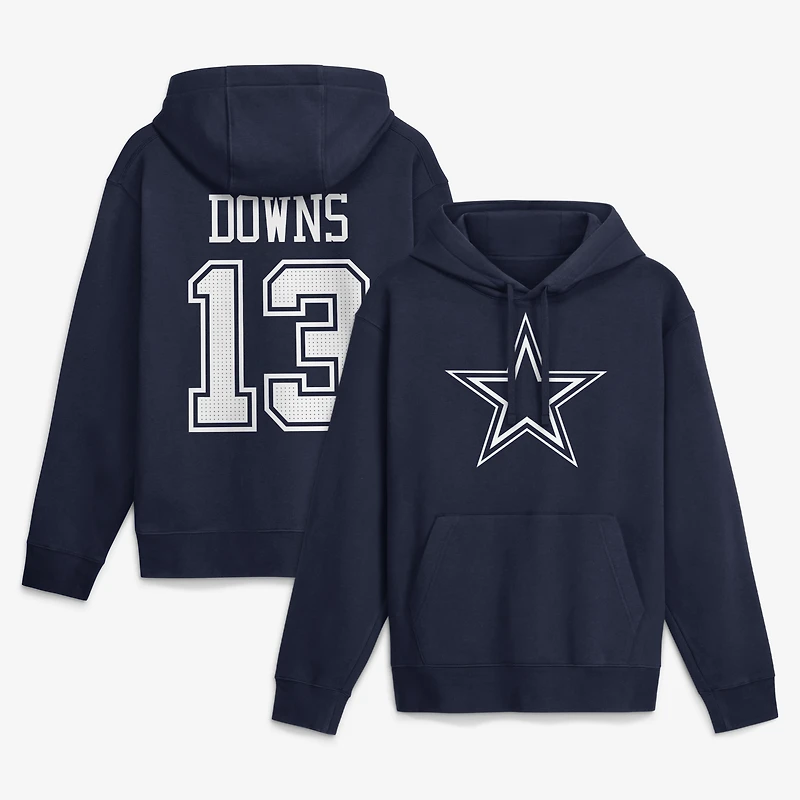 Sweat à capuche Nike Caleb Downs bleu marine Dallas Cowboys pour homme