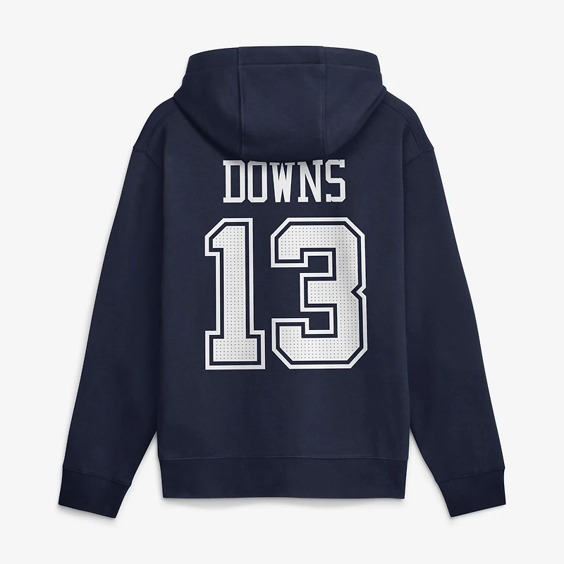 Sweat à capuche Nike Caleb Downs bleu marine Dallas Cowboys pour homme